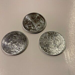 Mardi Gras Doubloons Lot Krewe of Alla 1976 1981 1982 Aluminum